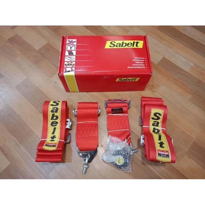 Jual Safety Belt Racing Sabelt 4 Point Original Dan Terpercaya | Shopee ...