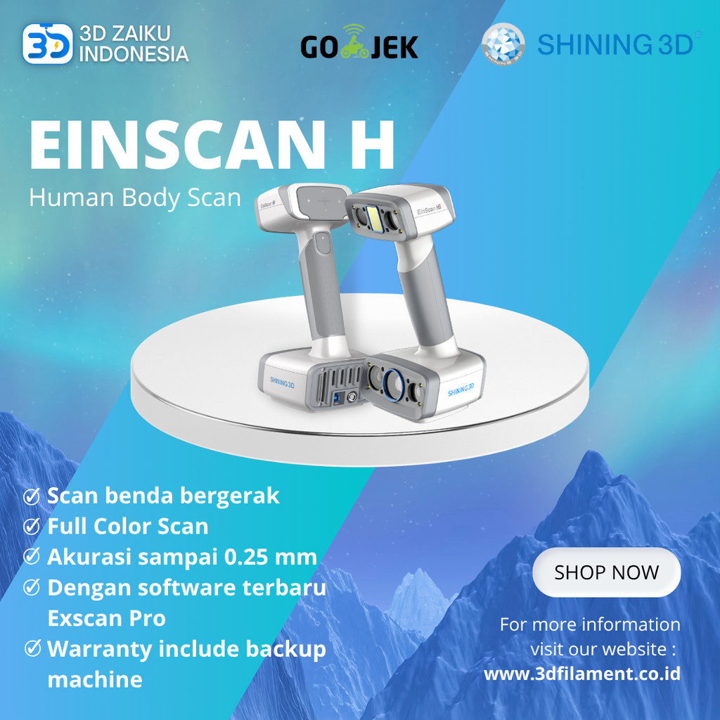 Jual Industrial Grade 3D Scanner Einscan H for Human Body Scan | Shopee ...