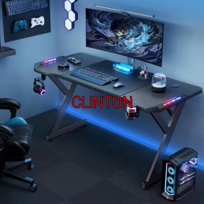 Jual NEW meja gaming led meja komputer meja laptop meja kerja pc meja ...
