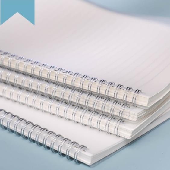 Jual Sp A6 A5 B5 A4 Grid/Line/Blank Spiral Notebook Transparant 80 ...