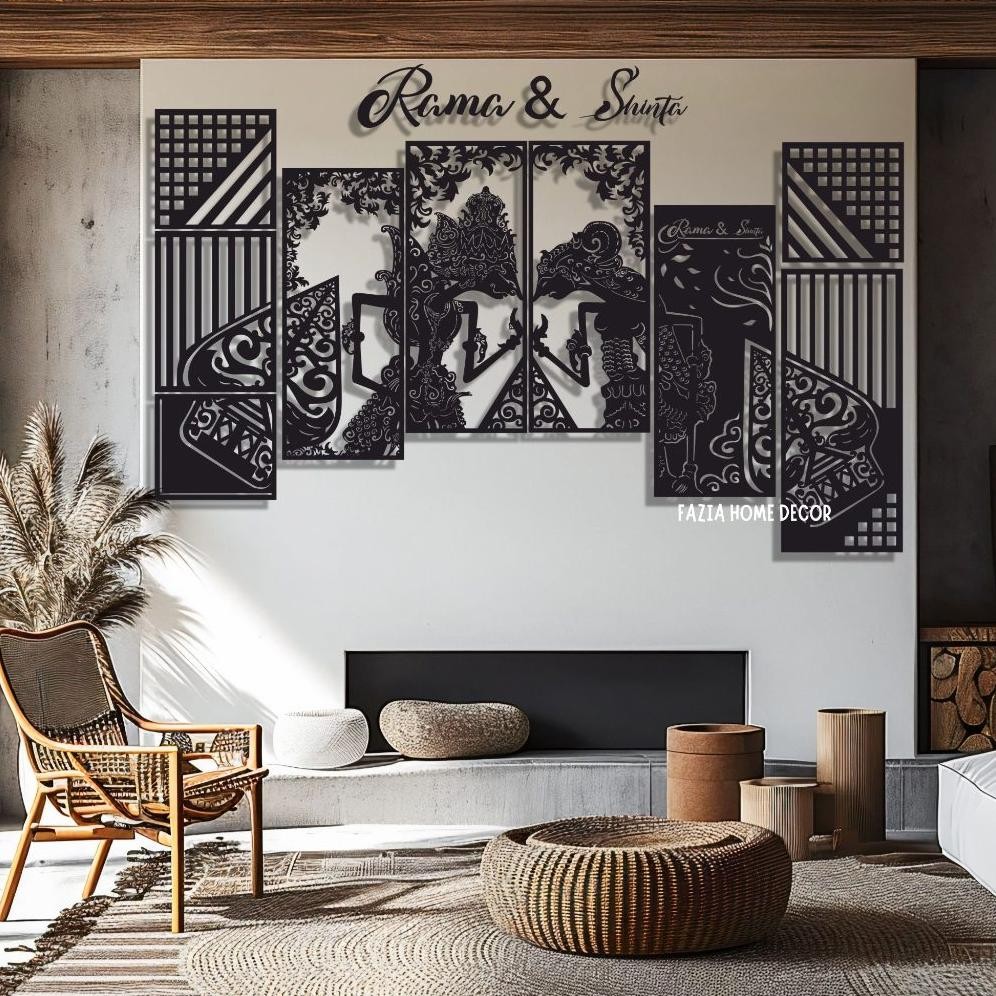 Jual Wayang Rama Dan Shinta New Design Beautiful Wall Decor Hiasan ...