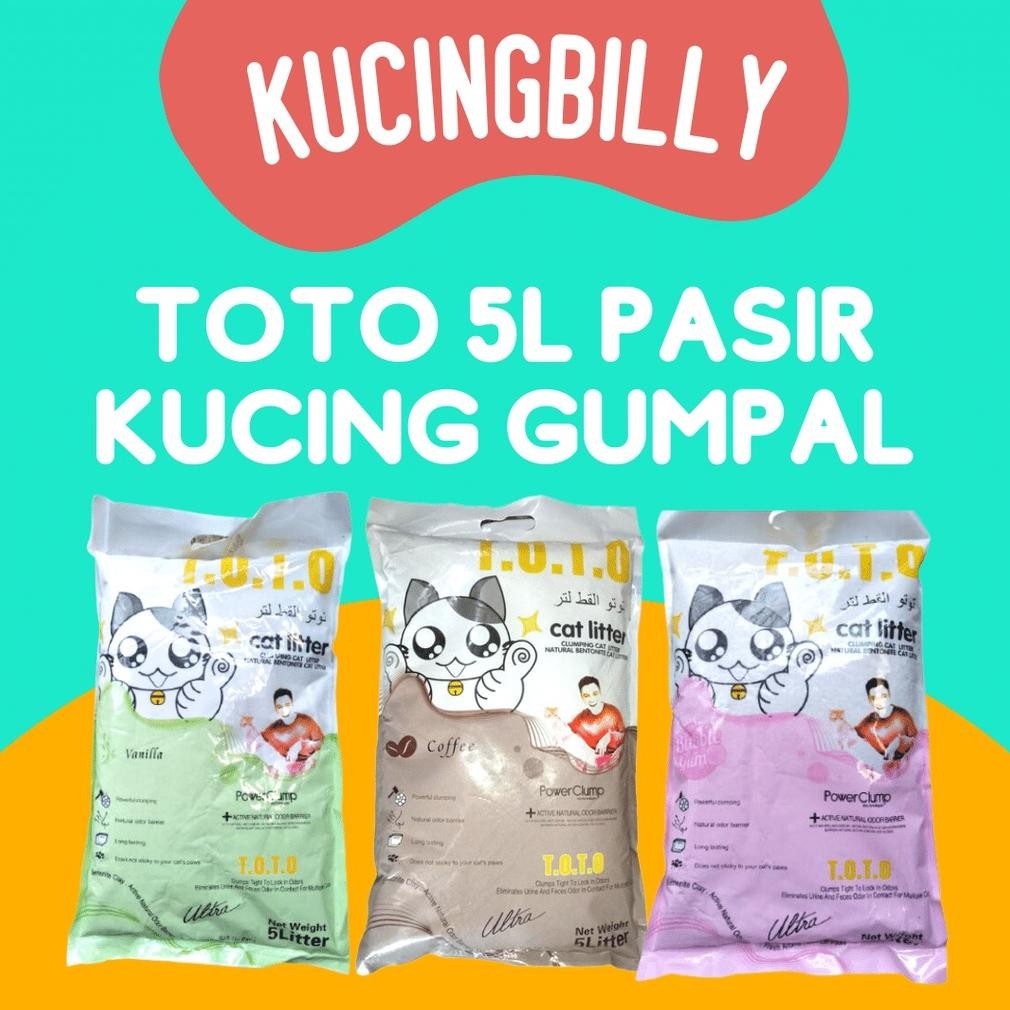 Jual Ad-77 Toto 5Liter Pasir Kucing Gumpal | Shopee Indonesia