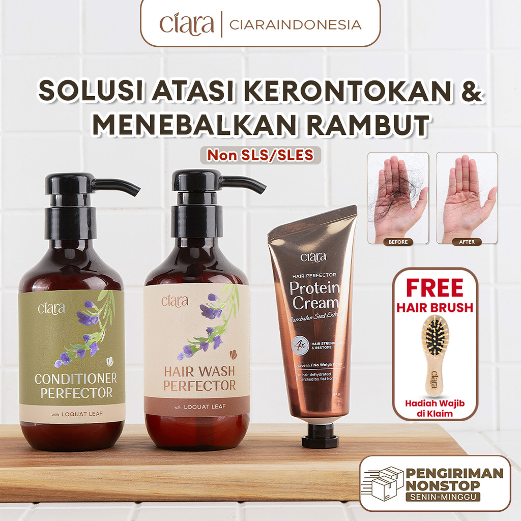 Jual Ciara Hair Wash X Conditioner Perfector With Loquat Leaf X Hair ...