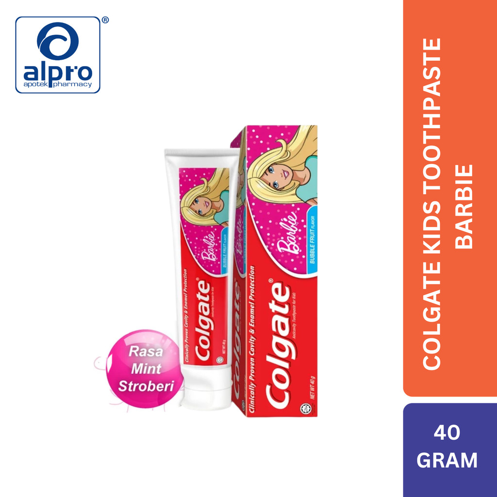 Jual Colgate Kids Toothpaste Barbie 40Gr | Shopee Indonesia