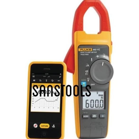 Jual Fluke 902FC HVAC True RMS digital clamp meter 902 FC Fluke connect ...