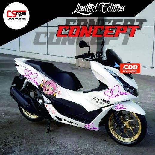 Jual sticker decal honda pcx 160/150 full body variasi motif anime anya ...