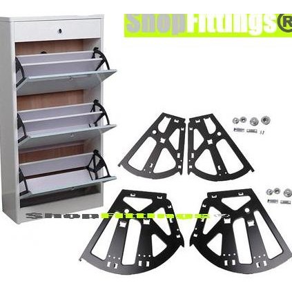 Jual Braket Lemari Rak Sepatu Engsel Putar Flip Shoe Rack Hinge ...