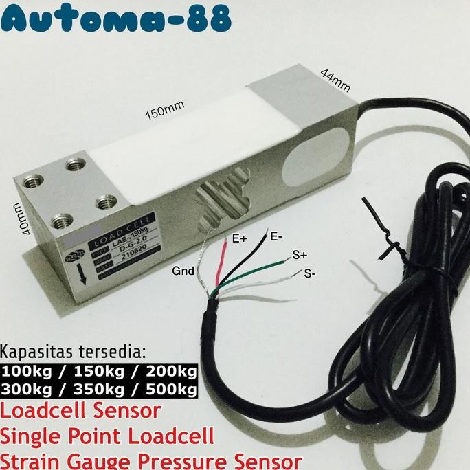 Jual Loadcell Sensor Lae-D Pengganti Zemic L6E3 Load Cell 150 X 44 X 40 ...