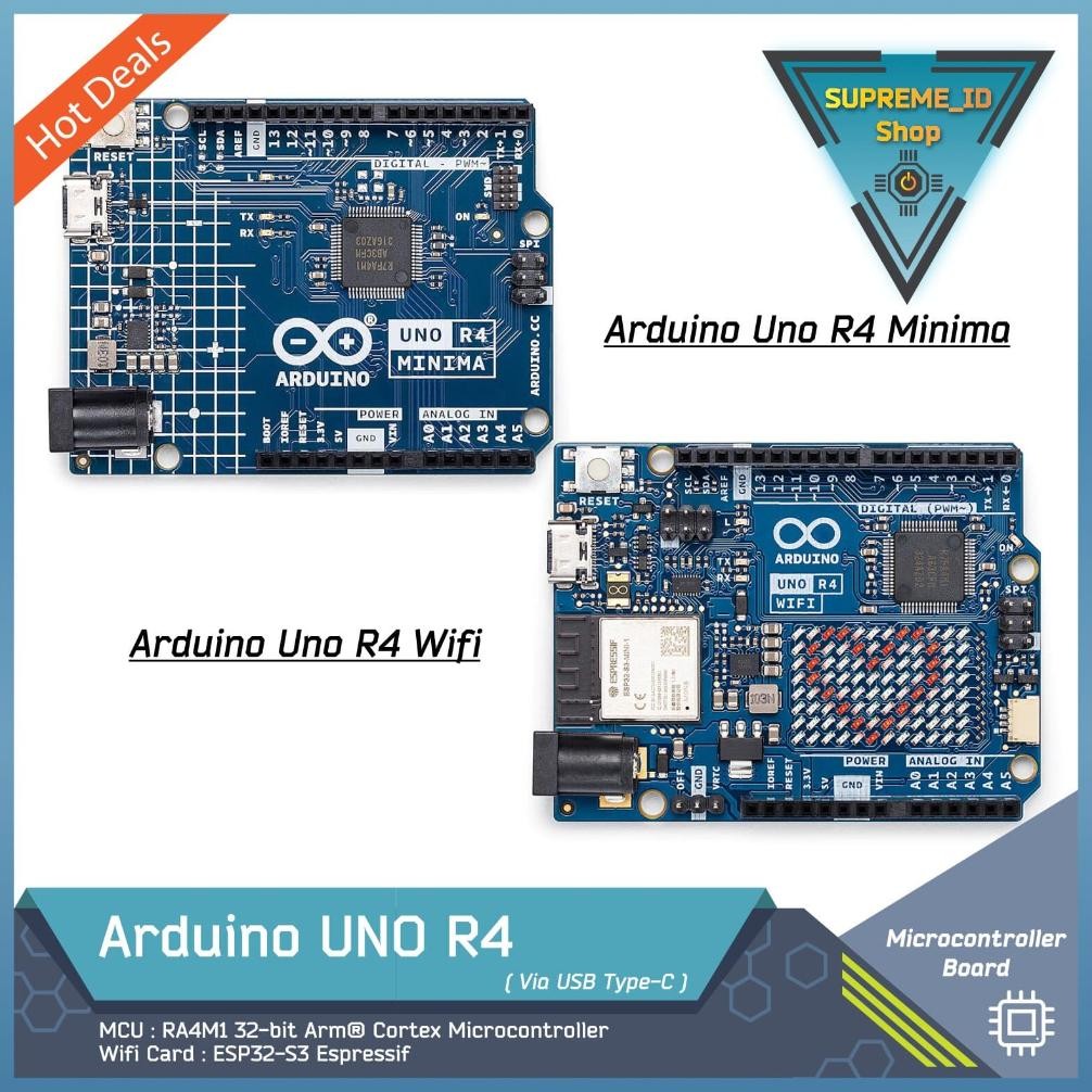 Jual DV140 - Arduino Uno R4 Wifi Minima ESP32-S3 RA4M1 32-bit Arm ...