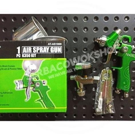 Jual Tekiro Semprotan Cat Spray Gun K350 Mini Hvlp 0.8Mm Regulator ...