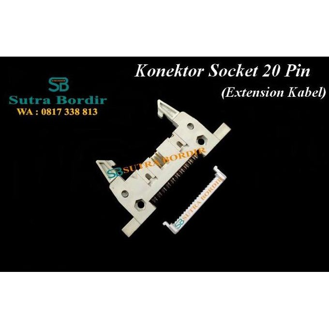 Jual Konektor Socket 20 Pin Ektension Socket Kabel Pcb Samping Bordir ...
