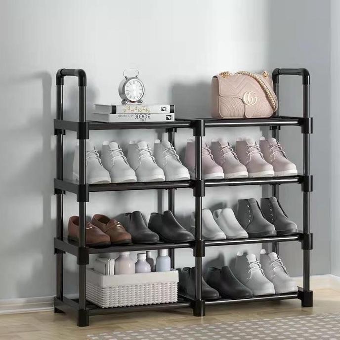 Jual Rak Susun Tempat Sepatu Sandal Rak Sepatu Rack Portable Serbaguna ...