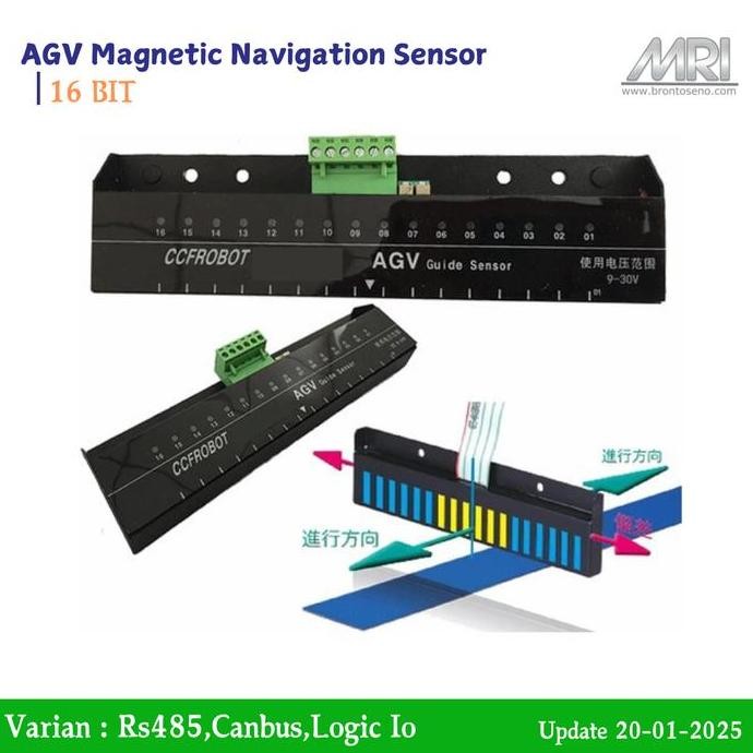 Jual TERBARU - AGV magnetic navigation sensor 16-bit analog output ...