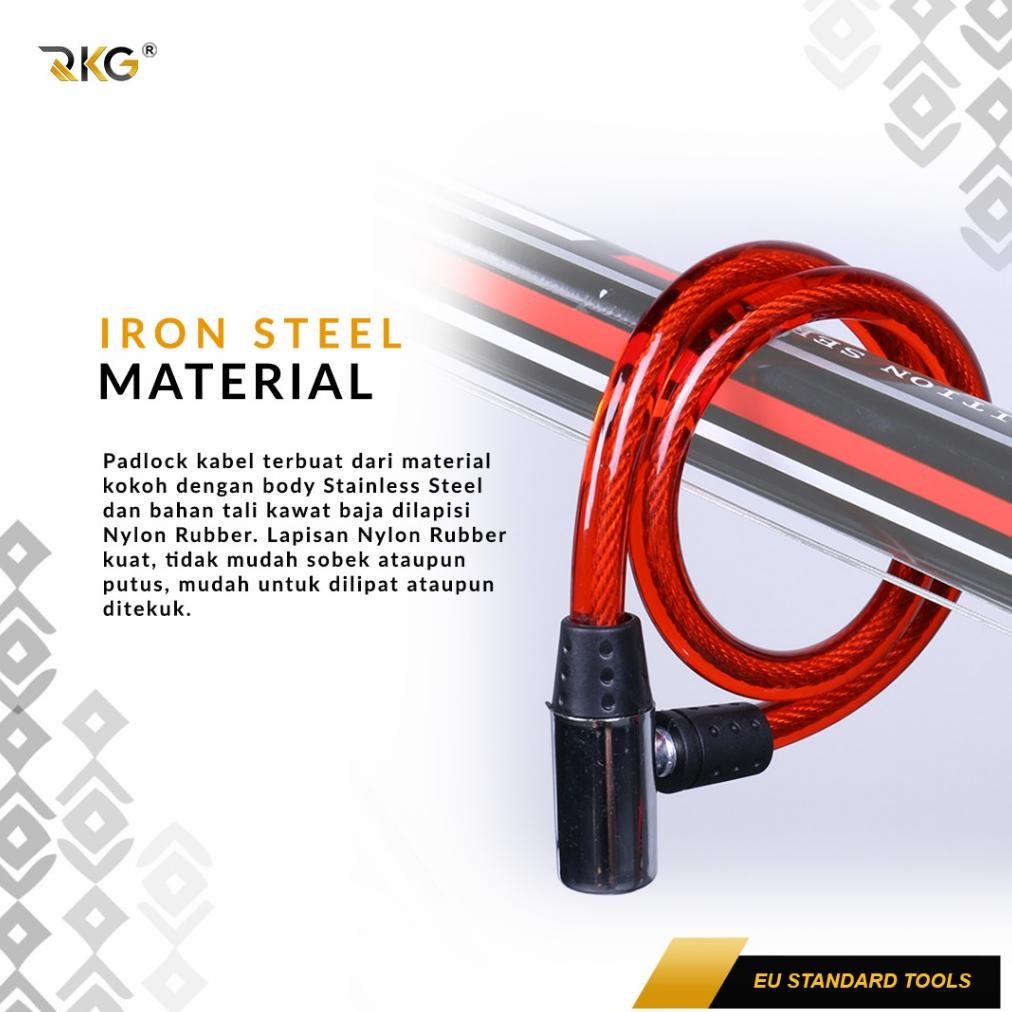 Jual Kunci Rantai Sepeda / Cable Wire Lock | Shopee Indonesia