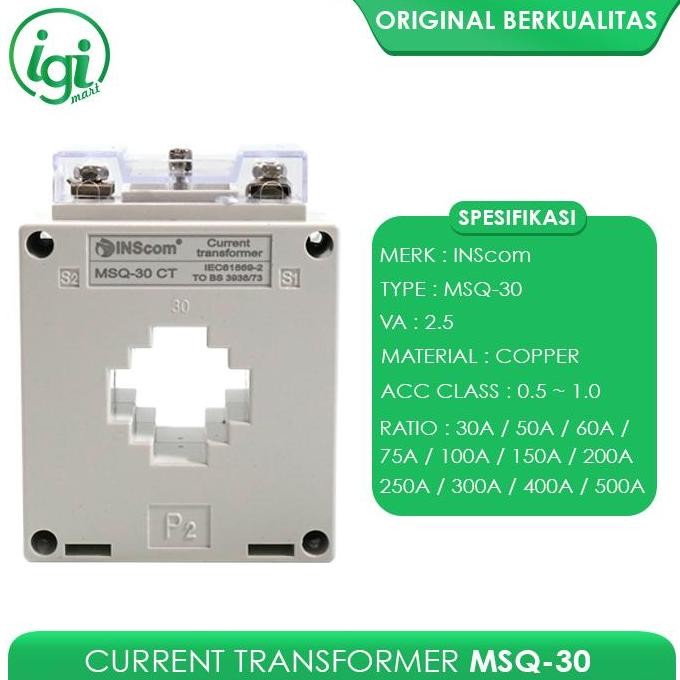 Jual Promo CT CURRENT TRANSFOMER TYPE MSQ-40 TRAFO PANEL METER TRAVO ...