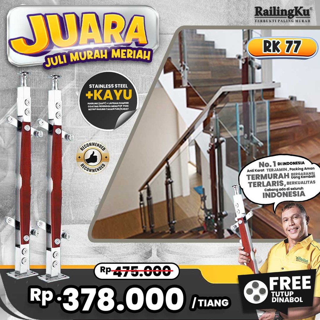 Jual Railing Tangga Stainless Nature Desain Railingku [JUARA] RK 77 ...