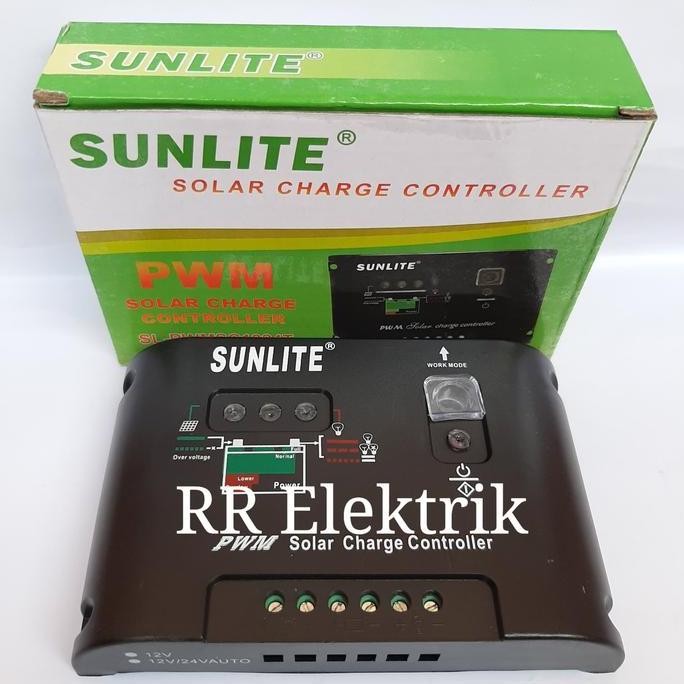 Jual Solar Charge Controller / Kontroler Solar Panel Sunlite 10A Timer ...