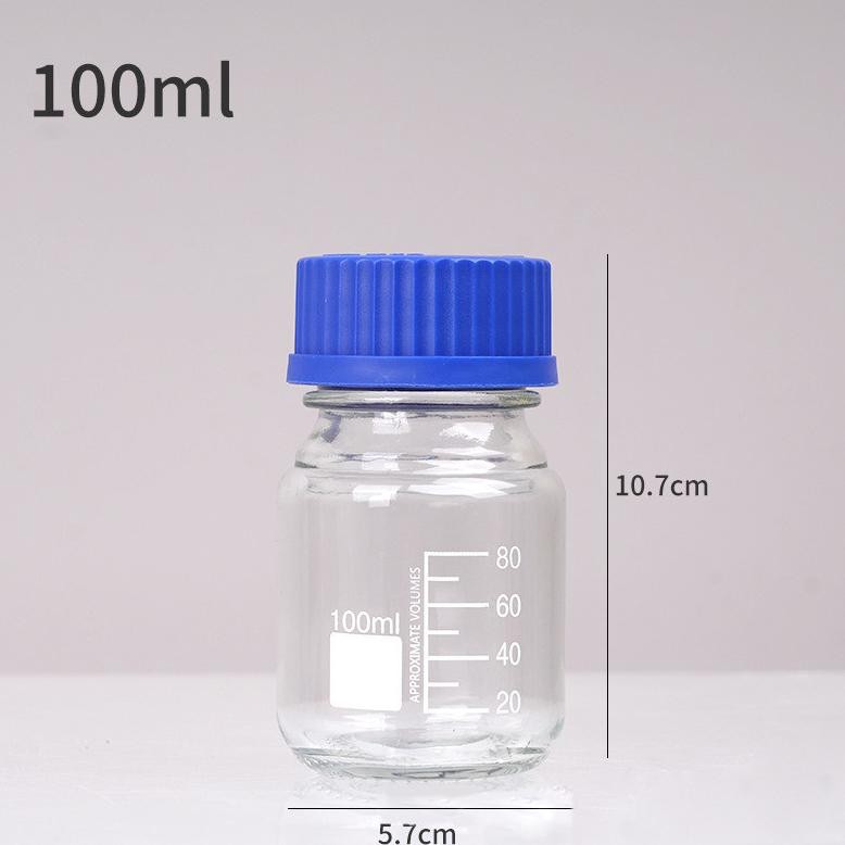Jual Laboratory Bottle 100 ML Lab Botol Reagen Botol Sampel DiM ...