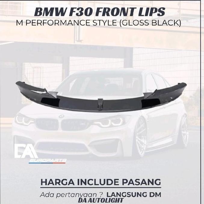 Jual Bmw F30 Lips M Performance Style Front Lips Bmw F30 Mp Varis Black ...