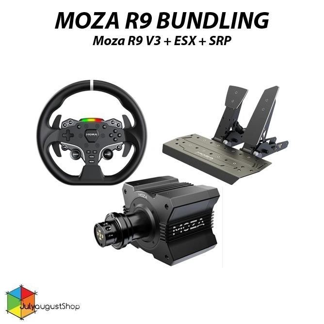 Jual Moza Racing R9 Bundle | Racing Simulator Steering Wheel + Wheel ...
