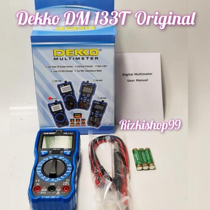 Jual Digital Multimeter Dekko Dm-133T Plus Ncv /Asli Dekko Terbaik ...