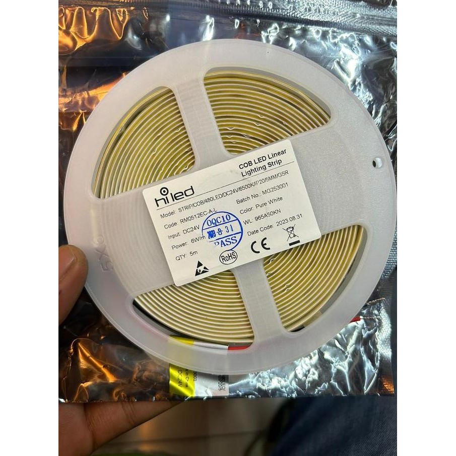 Jual Hiled Led Strip Cob 24V 5Mm Panjang 5 Meter Cahaya Warmwhite New ...