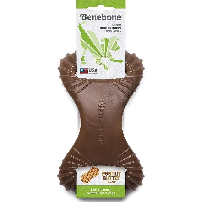 Jual NEW Benebone Dental Chew Peanut Butter MEDIUM - Toy Mainan Tulang ...