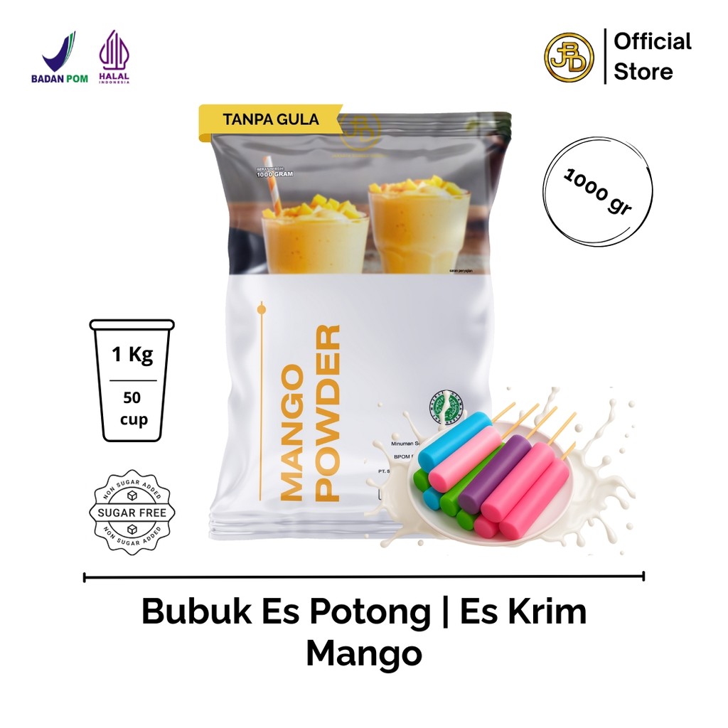 Jual Mango Powder 1Kg Es Potong Rasa Mangga Tropis | JBD | Shopee Indonesia