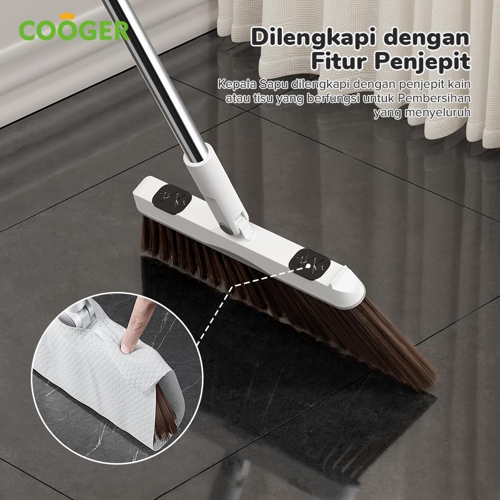 Jual ready COOGER HOUSE 2IN1 Sapu Set Lipat Multifungsi Sapu Dan Pengki ...