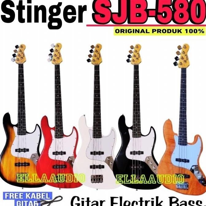 Jual TERBARU STINGER SJB580 BASS ELEKTRIK ORIGINAL MODEL JAZZ BASS 4 ...