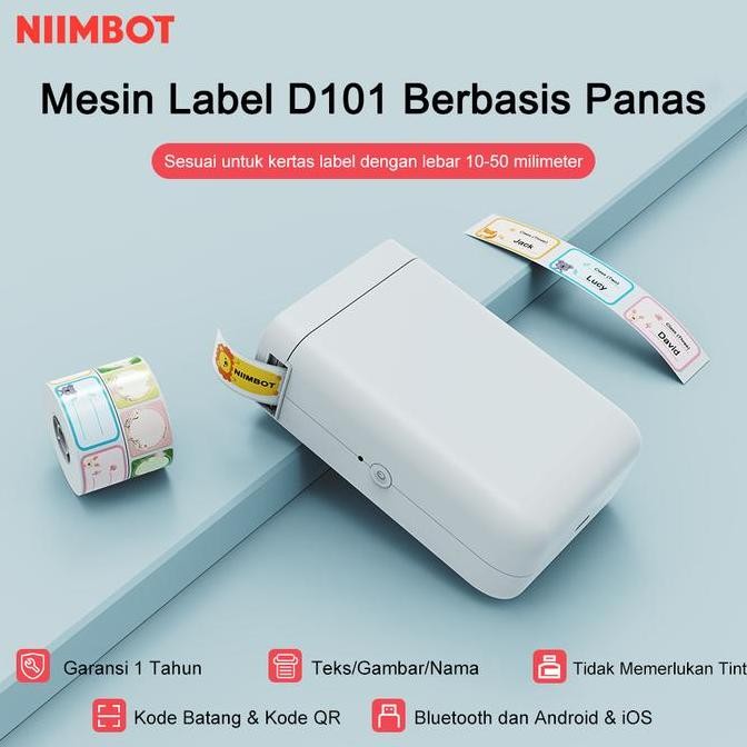 Jual NIMBOT D101 LABEL PRINTER KONEKTIVITAS NIRKABEL PORTABEL MUDAH ...