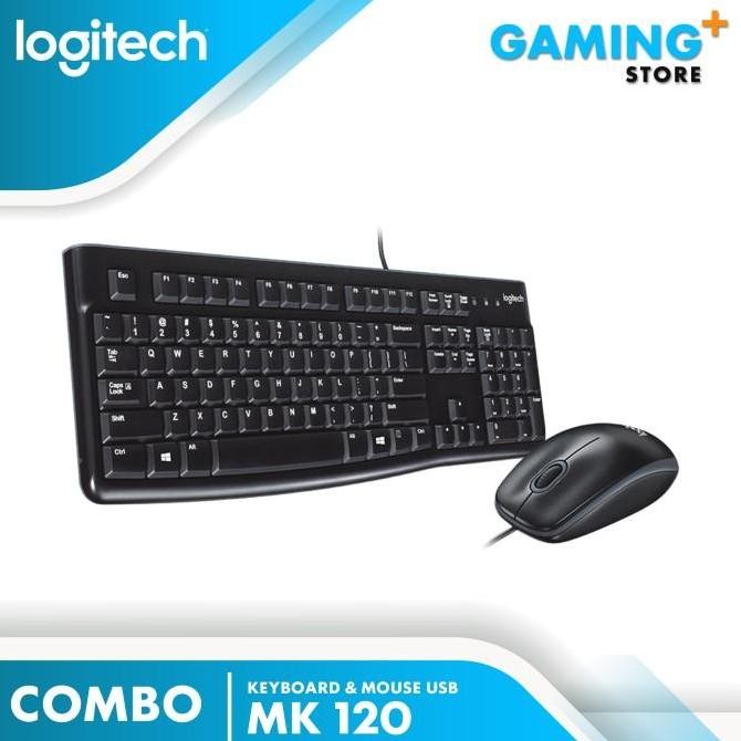 Jual SALE! LOGITECH MK120 CLASSIC KEYBOARD + MOUSE USB ORIGINAL SHOPEE ...