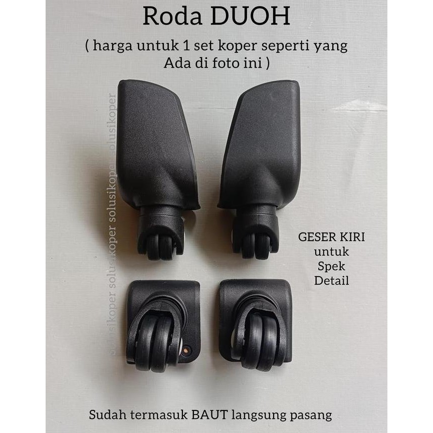 Jual roda koper roda putar koper roda putar kain roda travelbag RODA ...