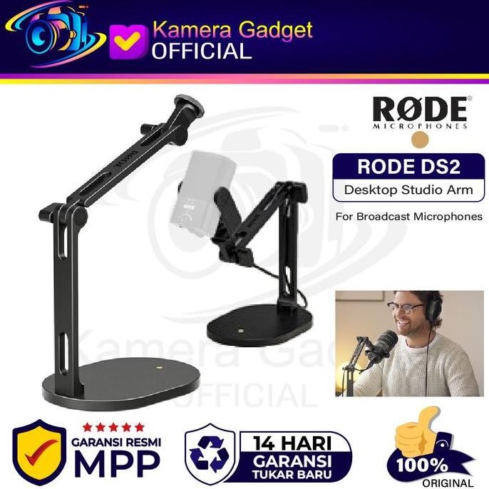 Jual Rode Ds2 Desktop Studio Arm For Broadcast Mic Ds 2 Original Resmi ...