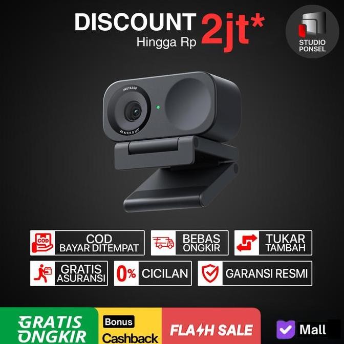 Jual Insta360 Link 2C Webcam 4K Ultrahd With Auto Framing Gesture ...