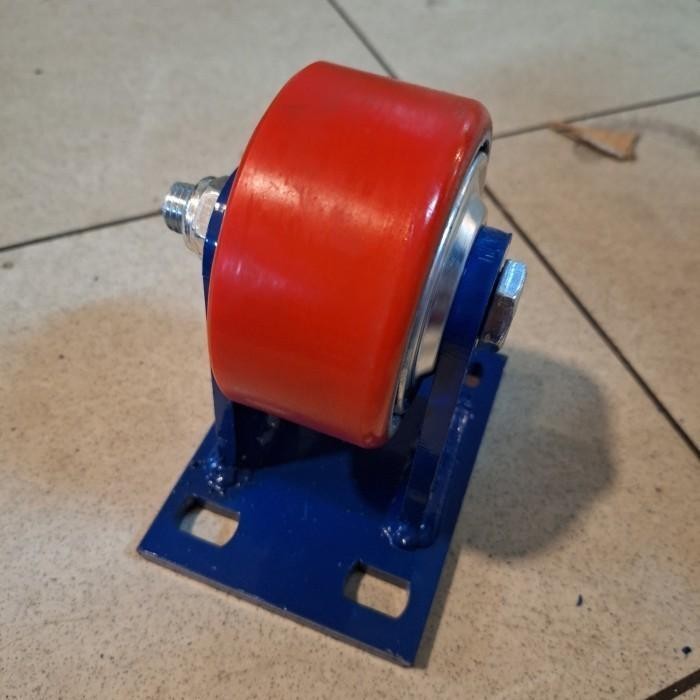 Jual Roda Caster Pu Extra Heavy Duty / Roda Caster Pu Super Heavy Duty ...