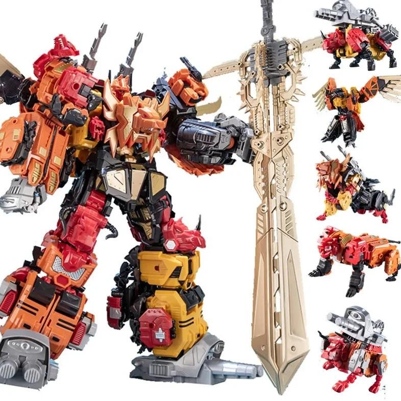 Jual Jinbao Predaking Transformation Cool Anime 5 In 1 Action Figure ...