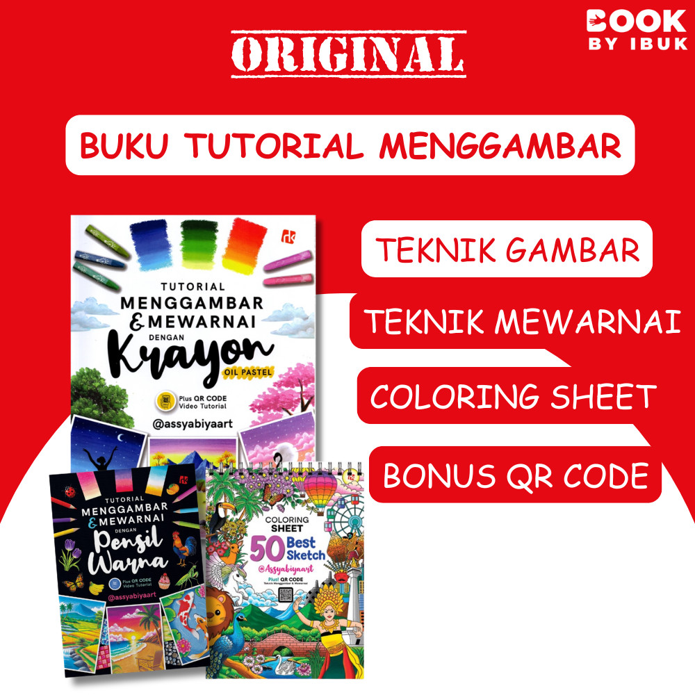 Jual Tutorial Menggambar & Mewarnai dengan Krayon Oil Pastel, Coloring ...