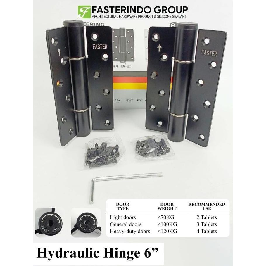 Jual ENGSEL HIDROLIK HITAM ENGSEL HYDROLIC HYDRAULIC HINGE BLACK 6 ...
