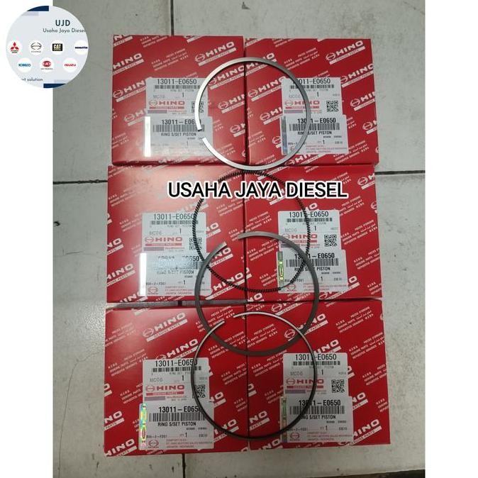 Jual Ring Piston JE Hino Hino Lohan FM260TI 13011-E0650 Genuine Japan ...