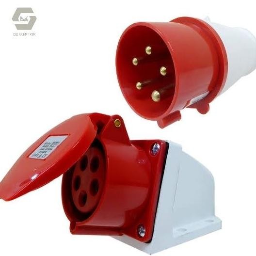 Jual Promo Industrial Surface Mounting Socket & Plug 5 Pole 5 Pin 3 ...