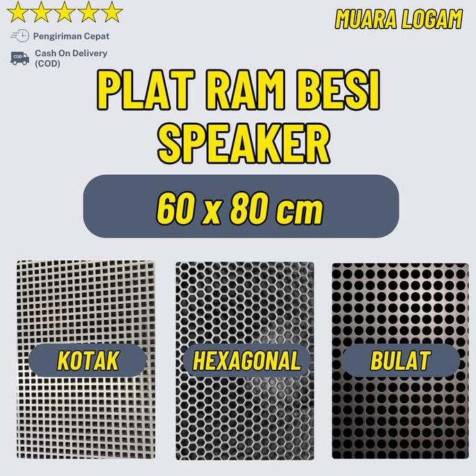 Jual 60 X 80 Cm | Ram Speaker Model Plat Besi Lobang Grill Speaker Mesh ...