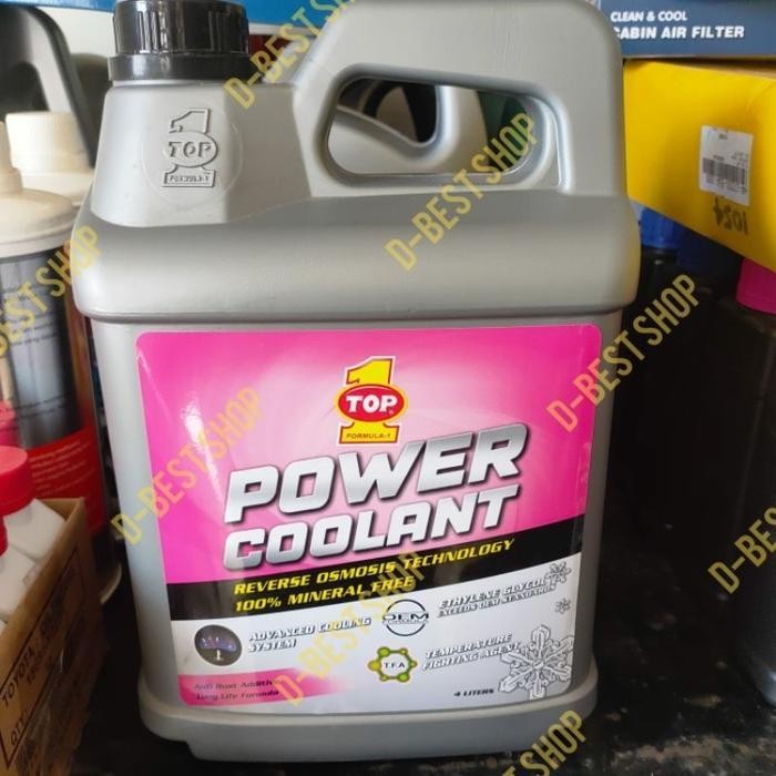 Jual Air Radiator Top1 Power Coolant - Merah-4 Liter Original Dan ...