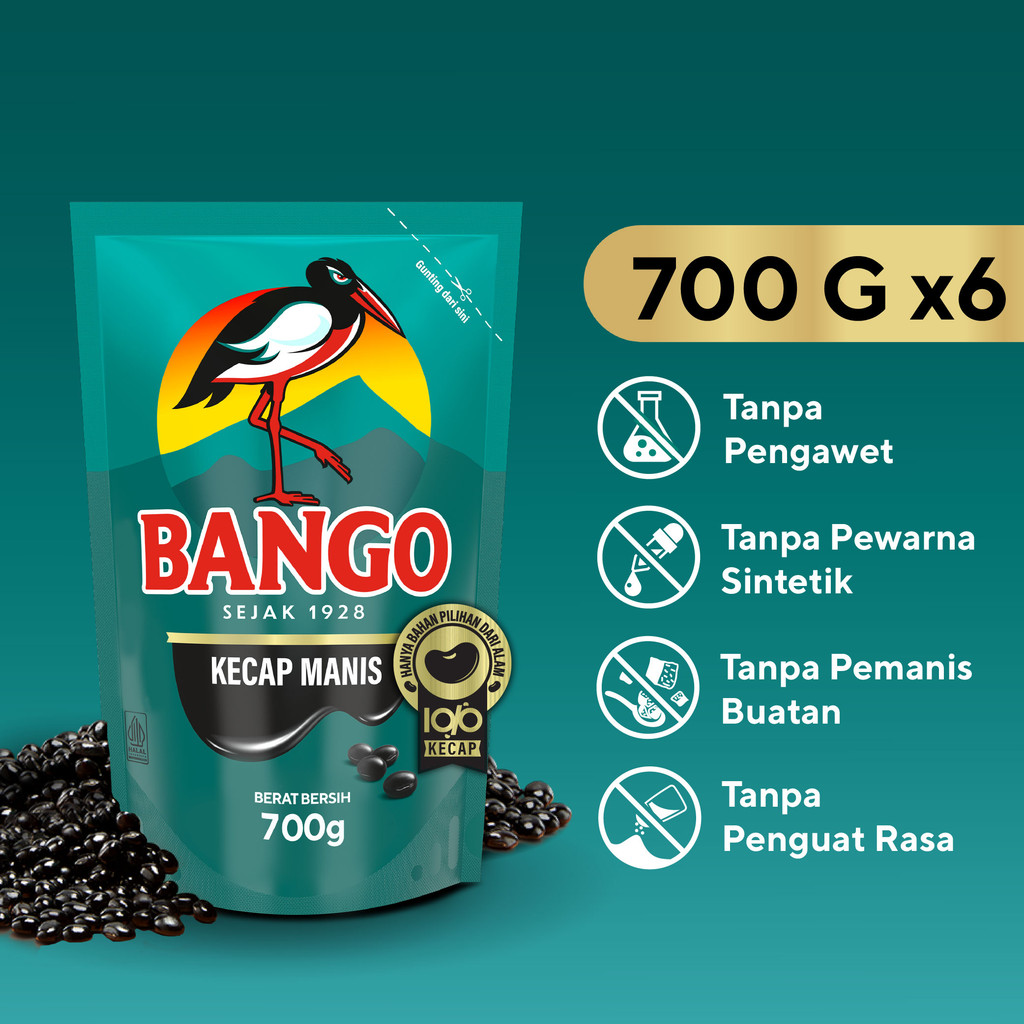 Jual BANGO KECAP MANIS 700G x6 | Shopee Indonesia