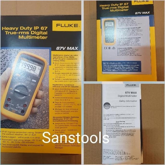 Jual Fluke 87V MAX true RMS industrial digital multimeter 87 V MAX ...