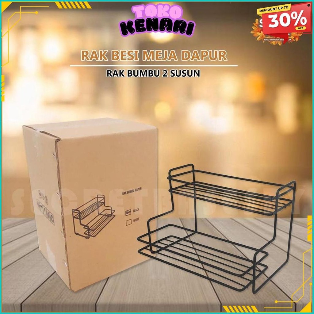 Jual Rak Besi Meja - Kitchen Set / Rak Bumbu Susun / Rak Besi Serbaguna ...