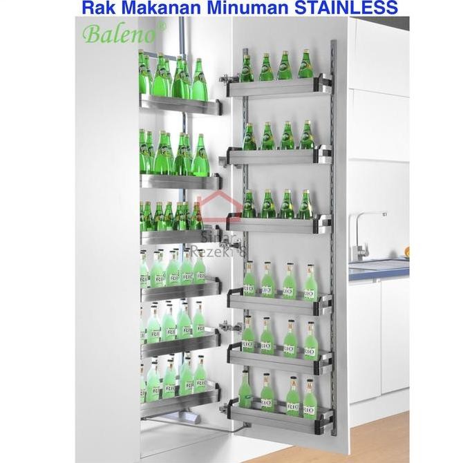 Jual Rak Tarik Makanan STAINLESS Lemari Dapur Kitchen XC 25400 vitco LS ...