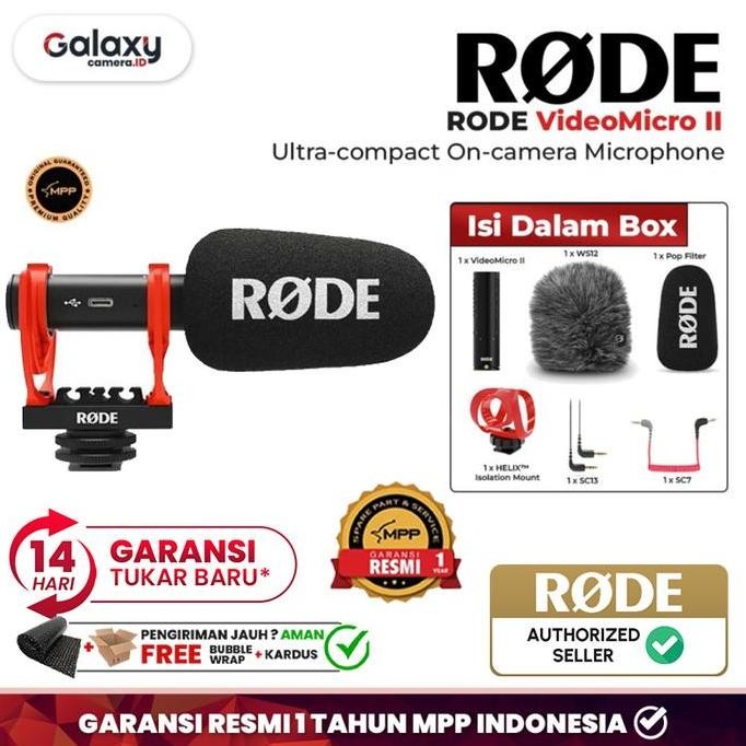 Jual Rode Microphone Videomicro Ii Mic Video Micro 2 Garansi Resmi ...