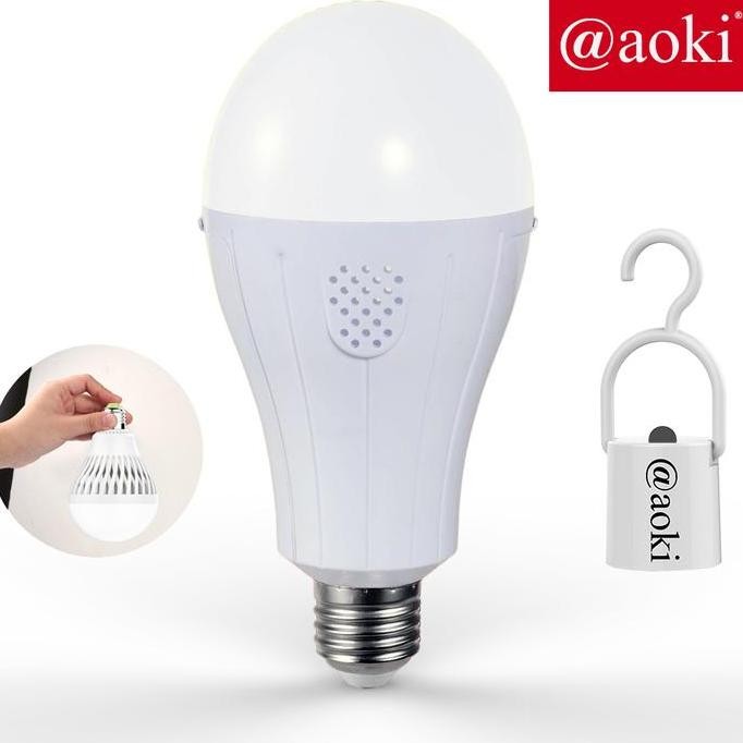 Jual Aoki Lampu Led Bohlam Magic Emergency Ad/Dc 20W Fitting On/Off ...