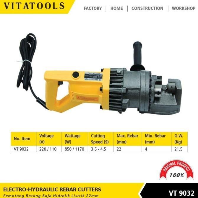 Jual Pemotong Baja Hidrolik Listrik 22Mm Electro-Hydraulic Rebar ...